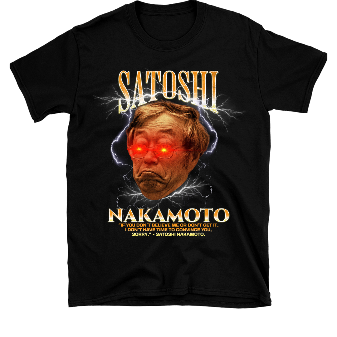 Satoshi Nakamoto t-shirt