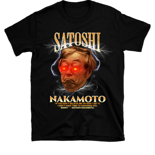 Satoshi Nakamoto t-shirt